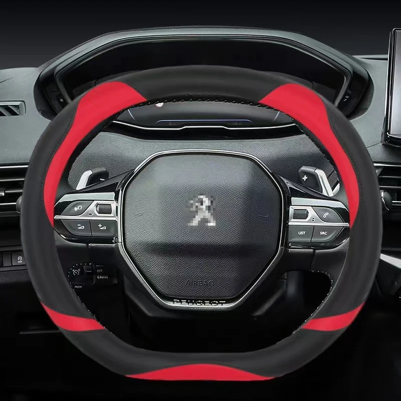PU kožené auto na volant Conser pre Peugeot 508 3008 GT 4008 5008 2017 2018 2018 2019 Peugeot 2008 2020 2021 Automatické príslušenstvo