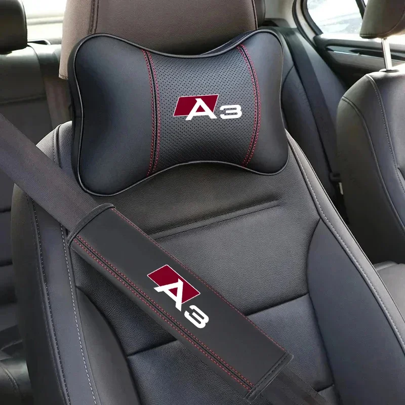 PU kožené auto opálenie vankúša vankúš na kabelku bezpečnostných pásov pre Audi Sline A3 A4 A5 A6 A7 A8 A8 Q3 Q7 Q5 Q8