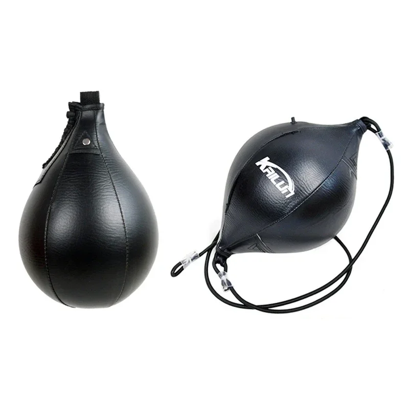 PU kožené boxerské dierovacie vrecko Pruša vrecko na nafukovacie boxé rýchle tašku s dvojitým koncom reflexu rýchlostné gule