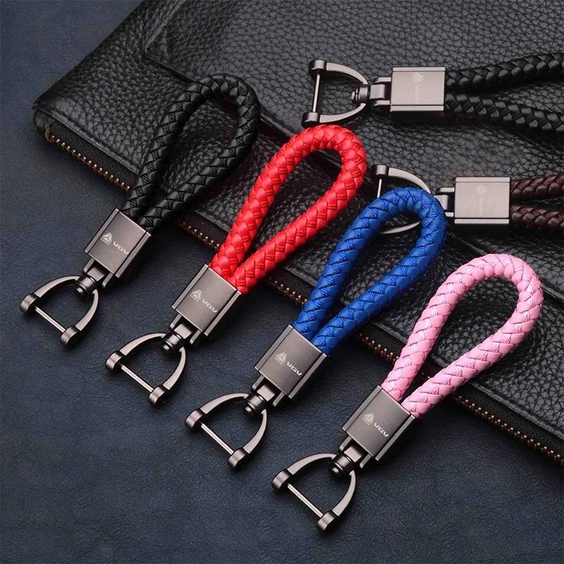 PU kožené spletené lano kľúče prívesok Keychain Key Key Auto šperky kľúče šperky pre VGV VX7 U70PRO U75Plus U75 TX7 Accessorie