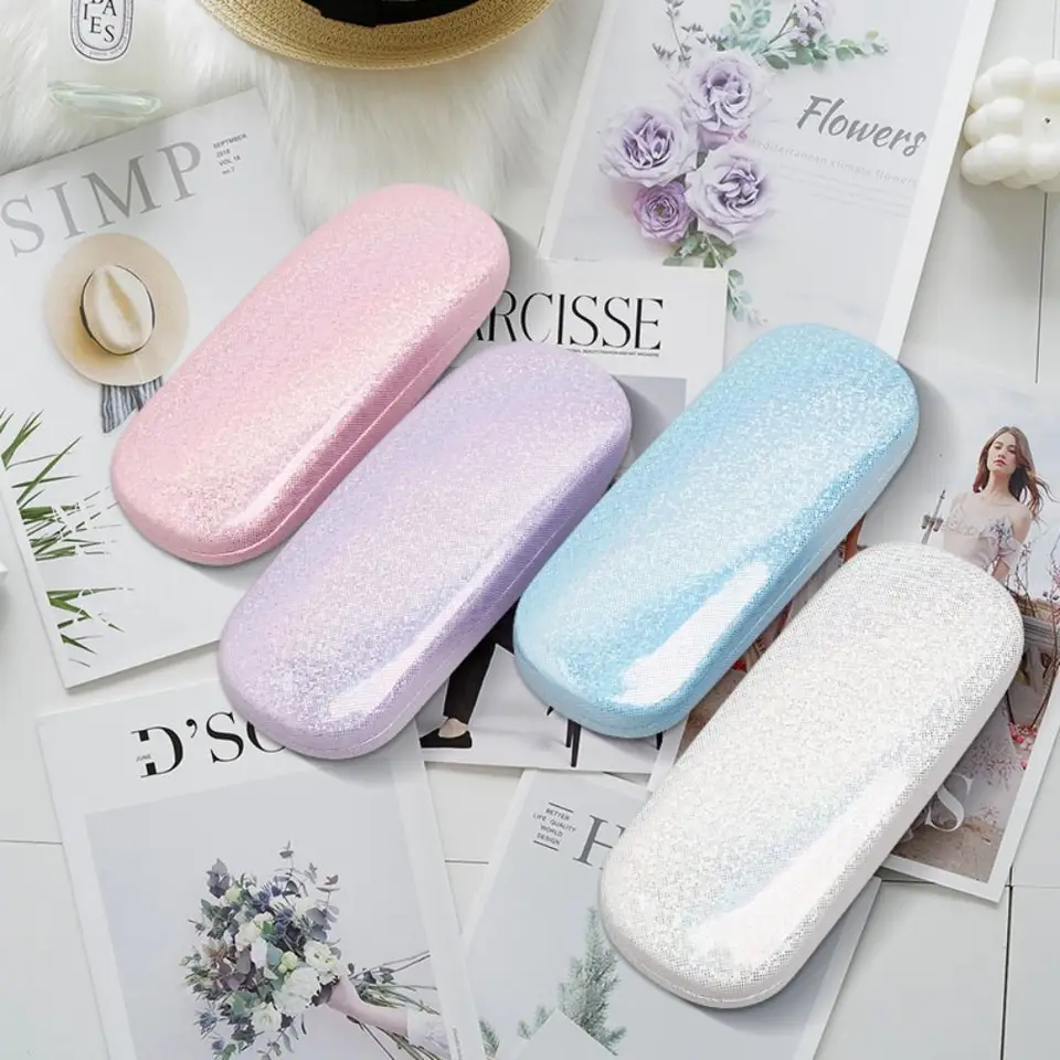 Pu Pearlescent Myopia Gueses Case Buckle Box Optical Myopia Iron Box Študent Sunda