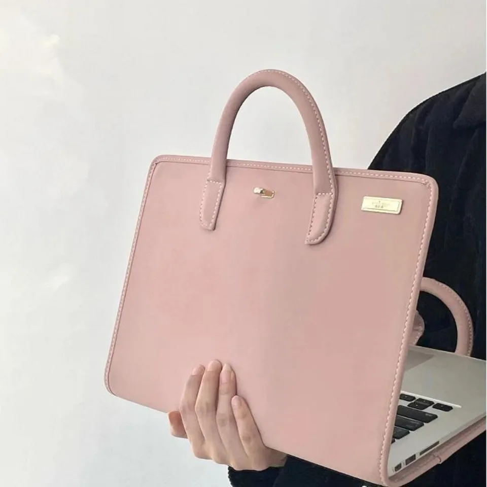 PU prenosný rukáv s nárazovou ružovou ružovou farbou s ochranným puzdrom pre laptop pre MacBook, Lenovo, Xiaomi, Huawei