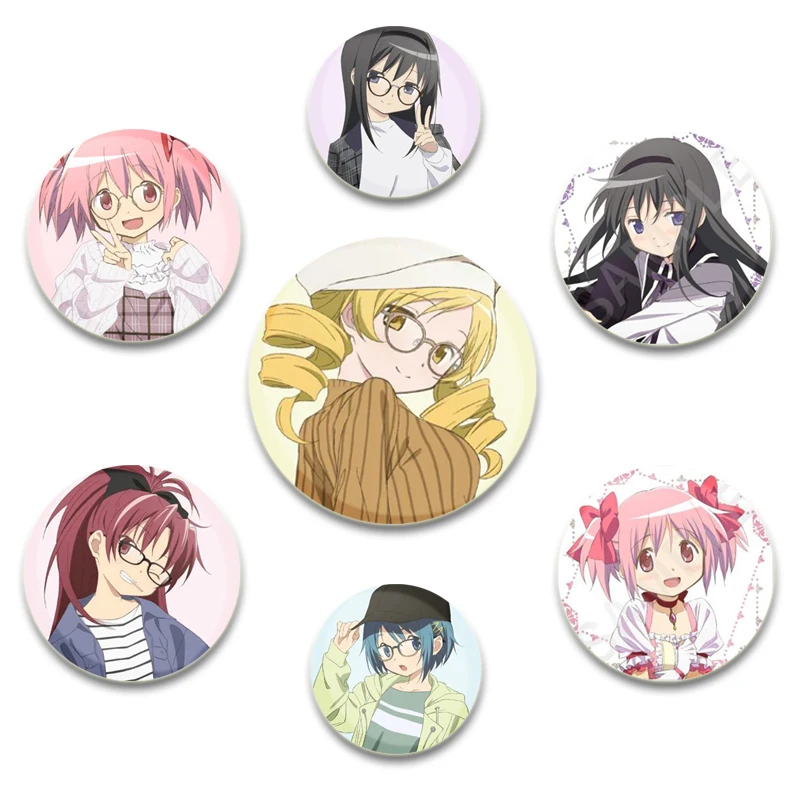 Puella Magi Madoka Magica Pins Cute Anime postava homura Miki Broch Brošge Batohový klobúk šperky Darček pre priateľku