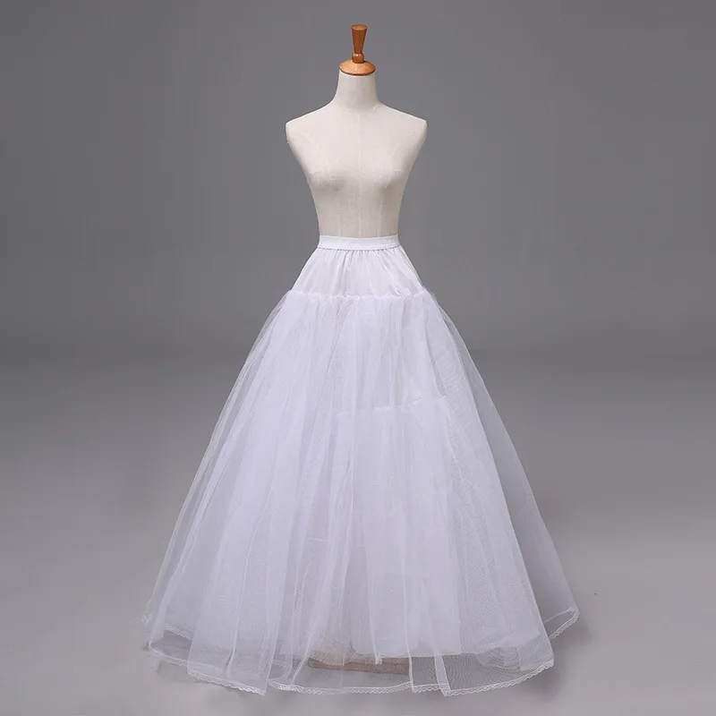 Puffy 3 vrstvy Tulle Petticoat A Line Dámske spodné spodné dotierky