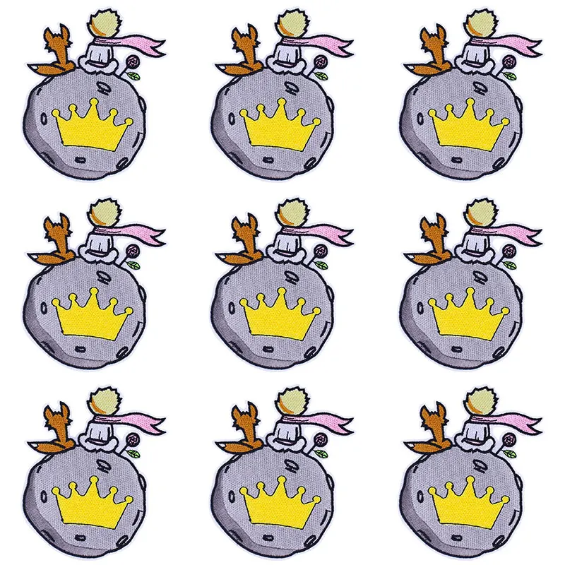 Pulaqi 10ks Cartoon Patch Moon Mesiac Roztomilé veľkoobchodné záplaty železo na škvrna