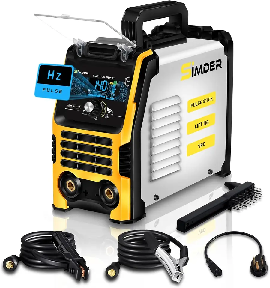 Pulz zváračky Pulz oblúk 140a oblúk/pulzná tyčinka/výťah Tig 3 v 1 zváraní stroj 110V/220V Pulzná frekvencia nastaviteľná HOT HORK ŠTART ARC