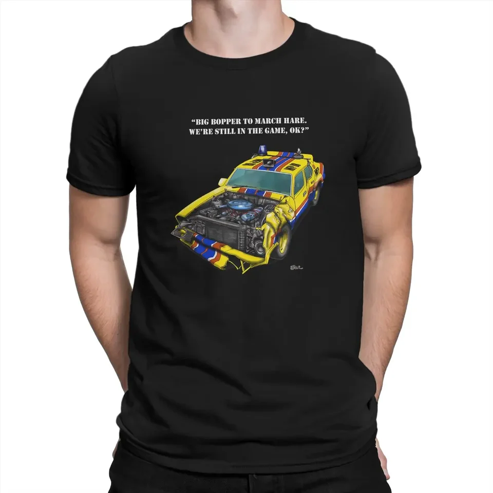Punk o-krh bavlnené tričko Polyester Tops Big Bopper Mad Max Movie Tieň na streetwear muži oblečenie harajuku tričká