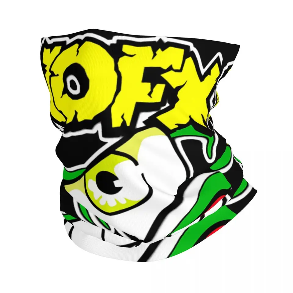 Punk rock bandana krk gaiter motocyklový klub n-nofx tvárová maska ​​bežecká unisex dospelá zima