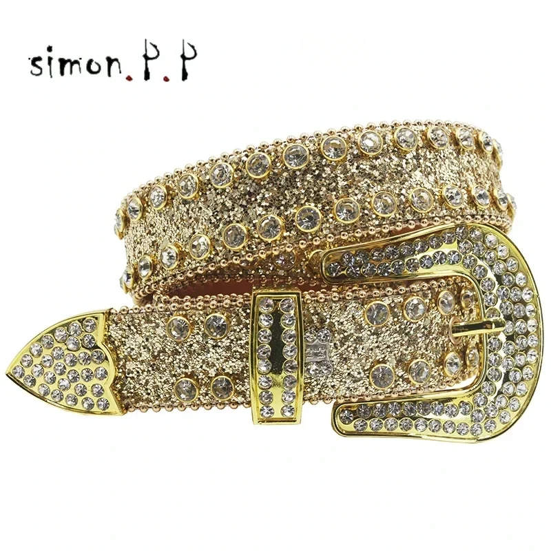 Punk Skull SHAPLESTONE BELTS Kovová guľa Buckle móda luxusné pásové pásy pre mužov Ceinture Pu Homme Belt for Jeans Men