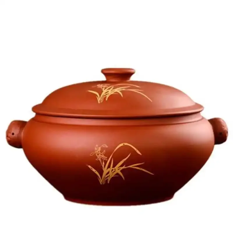 Purple Clay Casserole Yunnan Zisha Steamer Stovetop Stew Soup Supe Coara Stockpot na viacúčelové použitie