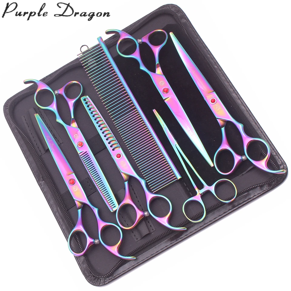 Purple Dragon Dog Grooming Scissors 7 
