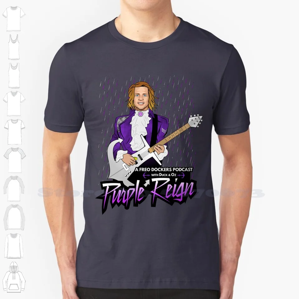 Purple Reign Prince Fyfe Fashion Vintage Tshirt T košele fremantle nat fyfe afl freo Perth Purple Australia