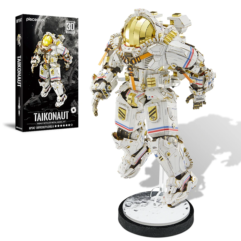 PuspeCool 3D Metal Model Kit Taikonaut Mecha hádanky Jigsaw DIY Set pre dospelých najlepších darčekov a zbierky