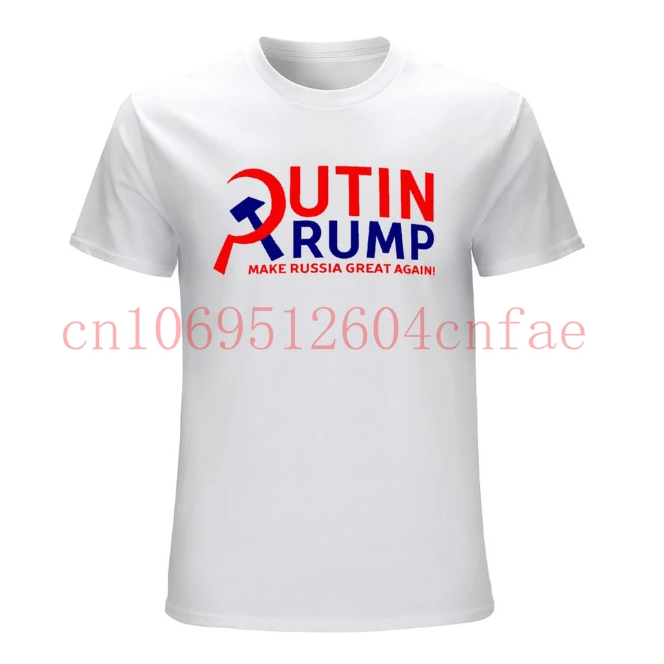 Putin Trump Make Rusko tričko CCCP Tee Boy Novinka KBG Tees Unikátny dizajn pre chlapčenské grafické tričko