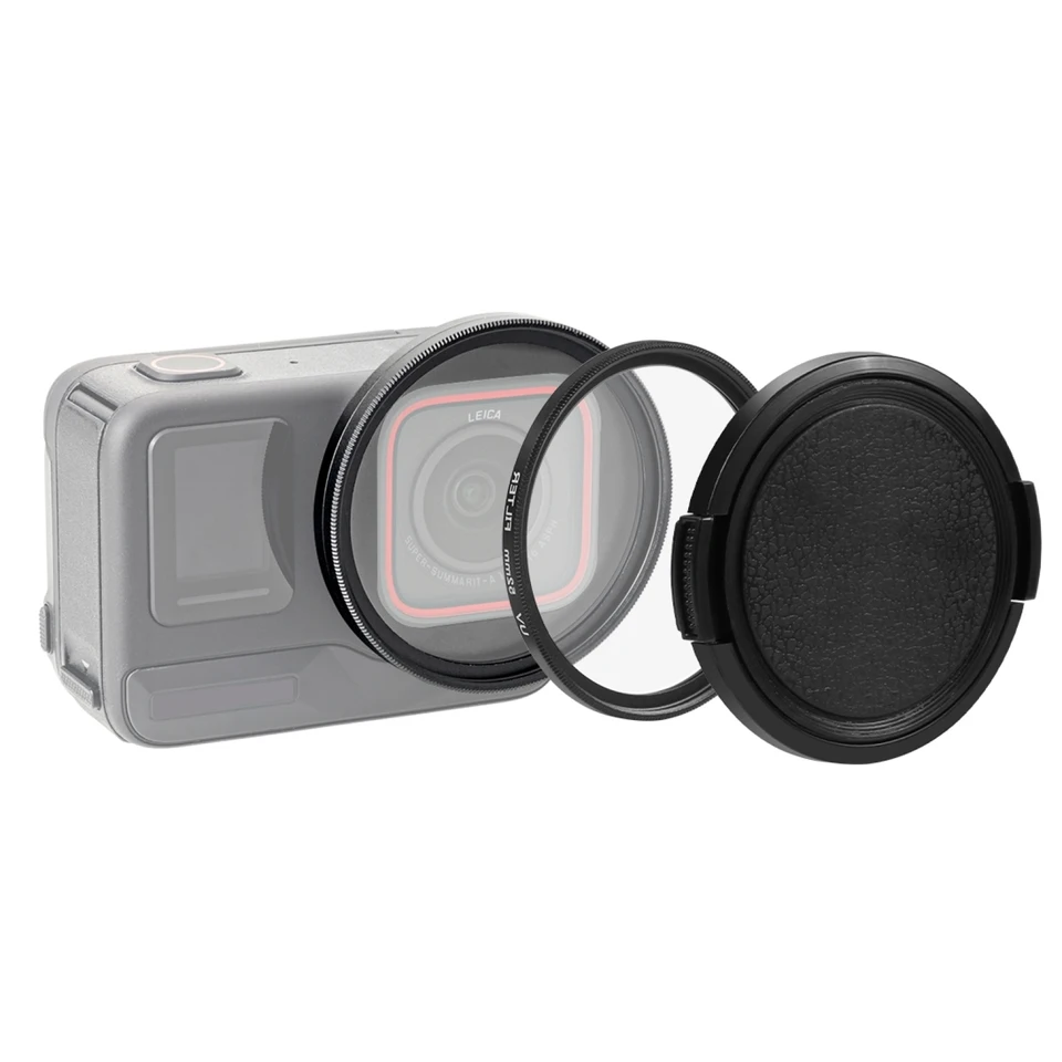 PuUz PU969B Športová kamera UV UV filter s výmenou krytu kruhového obalu adaptéra pre kameru Insta360 ACE Pro Action Camera