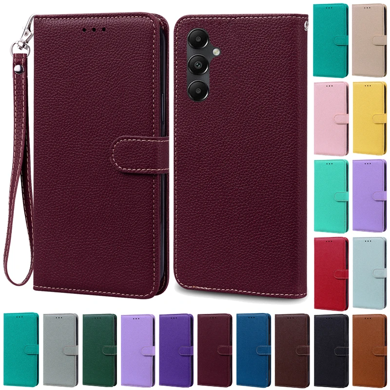 Puzdro A05S pre Coque Samsung Galaxy A05S Case Case SM-A057F Prekvitali kožené puzdro pre Samsung Galaxy A05S
