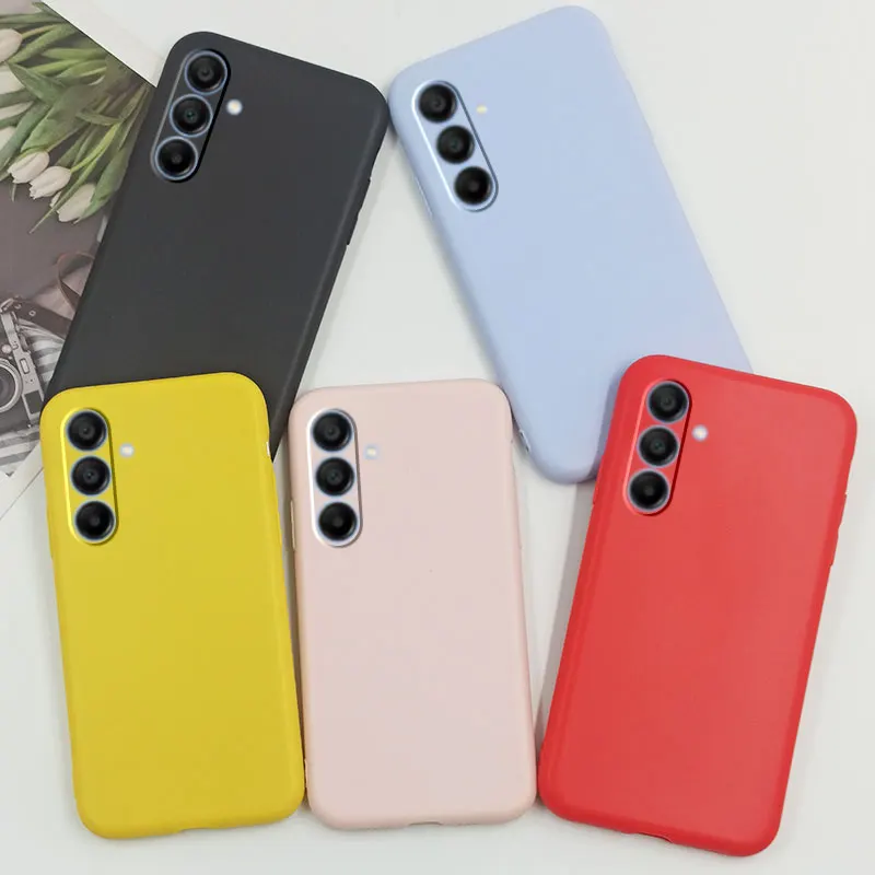 Puzdro A15 TPU pre Samsung Galaxy A15 Pase zadný kryt Silikón mäkký žltý ružový fialový červený pre Samsunga15 4G 5G A 15 Funda