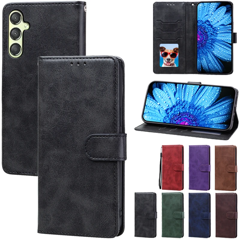 Puzdro A25 5G pre Samsung Galaxy A25 puzdro Silikone Book Flip Cover pre Samsung A25 5G puzdro A 25 kožené krycie coque fondas
