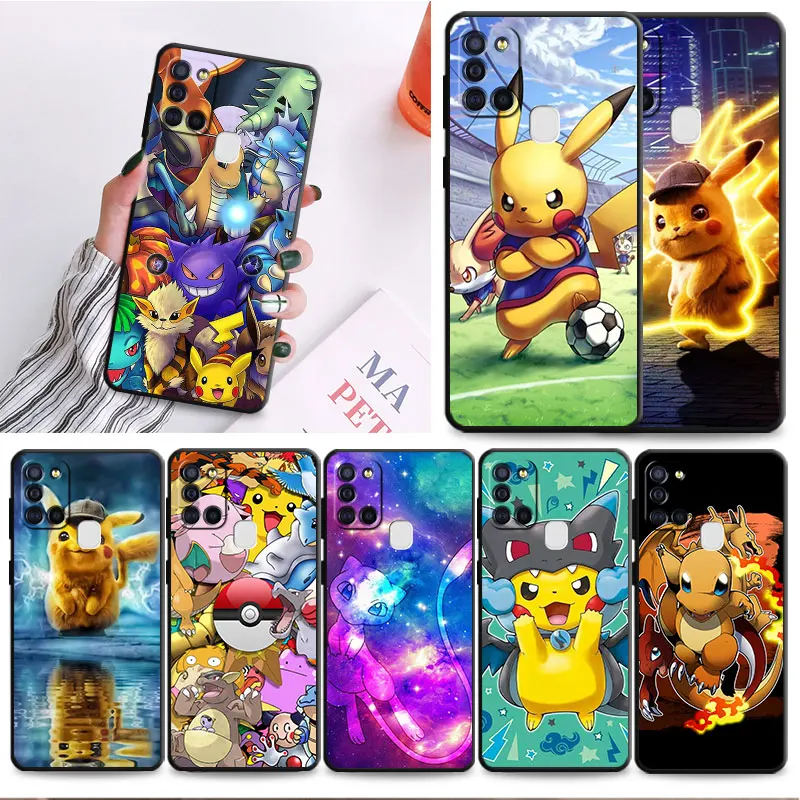 Puzdro Anime Pokemon Pikachu pre Samsung Galaxy A01 A70 A20 A04 A03 A50 A51 A10 A71 A40 A20E A20S A30 A30 A02S