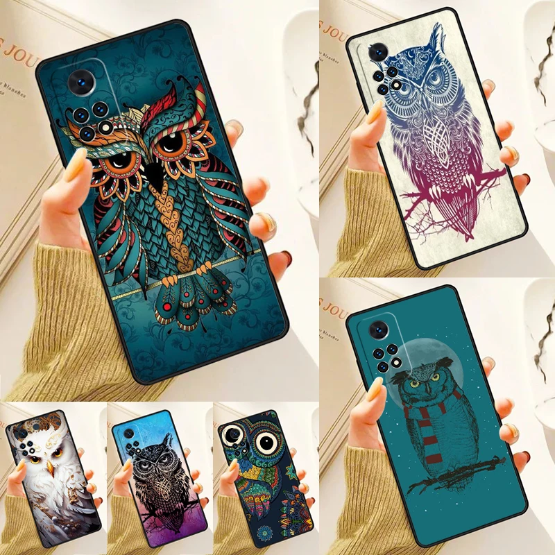 Puzdro Art Owl pre Samsung Galaxy S24 Plus S23 S20 S21fe Lite S22 Ultra Note 20 S8 S9 S10 Coque Phone Coque