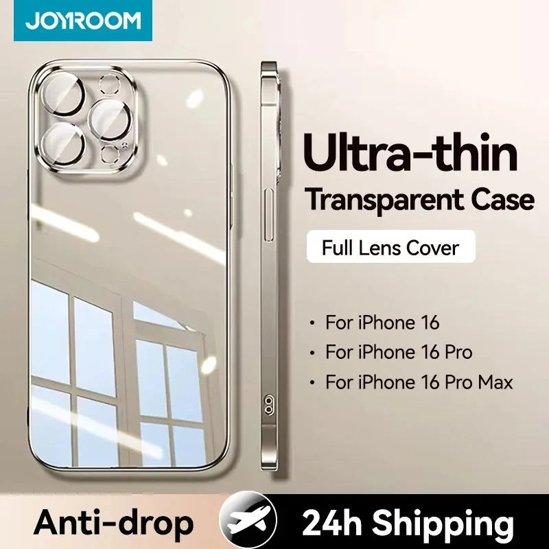 Puzdro Joyroom pre iPhone 16 Pro Max Anti-Drop Transparent Cover pre iPhone 16 15 14 Pro Max