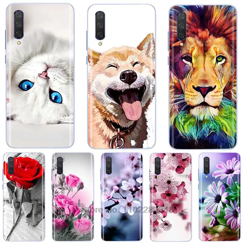 Puzdro Mi A3 pre puzdro Xiaomi Mi A3 Silikone Shock odolný v oblasti Soft Soft TPU Puzdro pre telefón Xiaomi Mi A3 CC9E Fundas Bump Cover Bumper Fundas