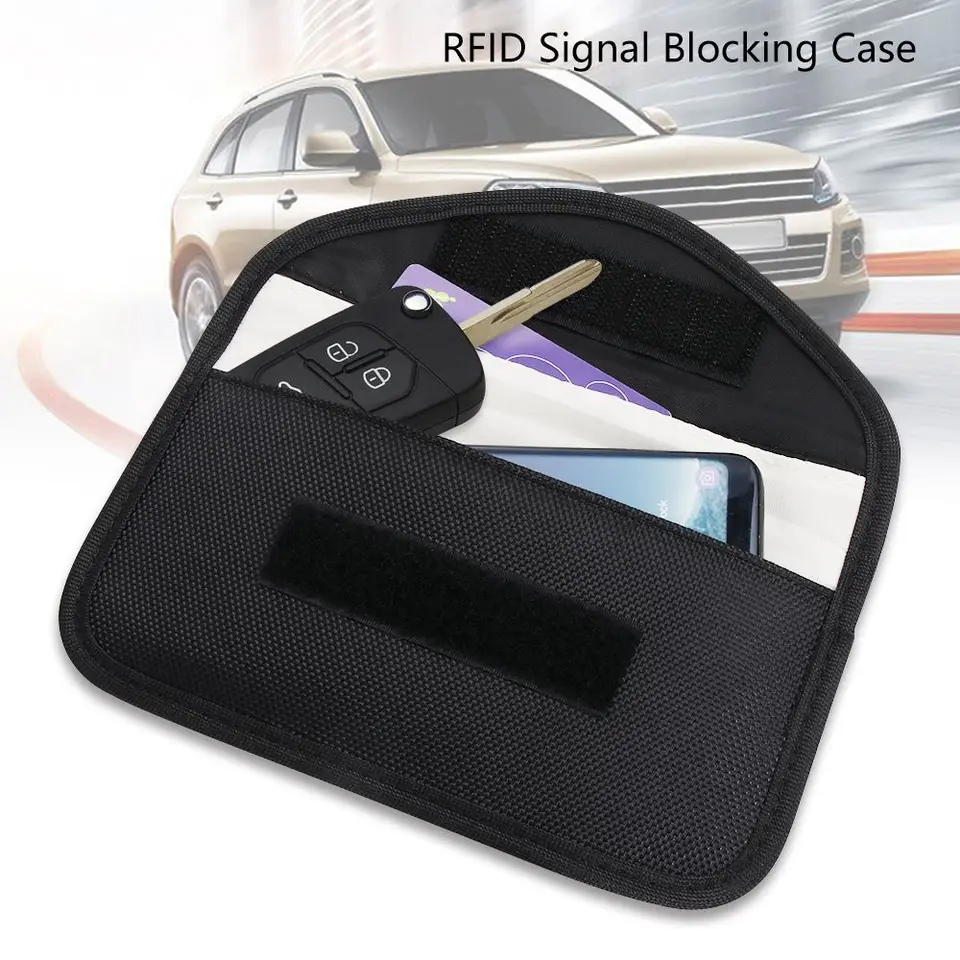 Puzdro na blokovanie signálu automobilu Faraday Cage FOB HAPE HASELESS RFID BLACKING BAG