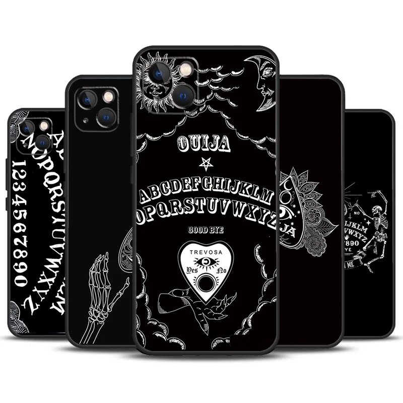 Puzdro na dosku Ouija pre iPhone 14 13 11 11 12 16 15 Pro Max 12 13 Mini x xr xs max 7 8 14 16 15 plus zadný kryt
