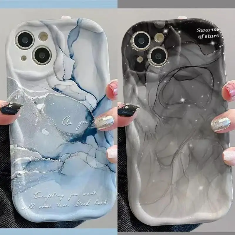 Puzdro na farebný mramorový telefón pre Samsung Galaxy S24 Ultra S23 Plus A54 A24 A14 A25 A15 A34 A53 A33 A73 A50 A50 A30 M54 S20 S21 Fe Cover Cover