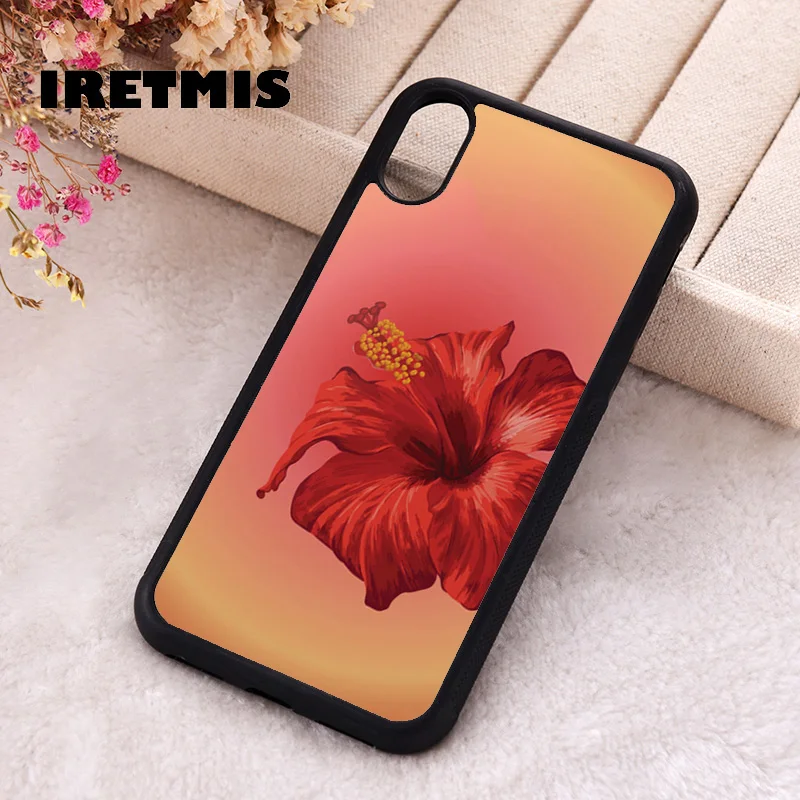 Puzdro na krytie telefónu iretmis pre iPhone x x max xr 11 12 13 pro Mini 14 15 16 plus silikónový gumový havajský západ slnka