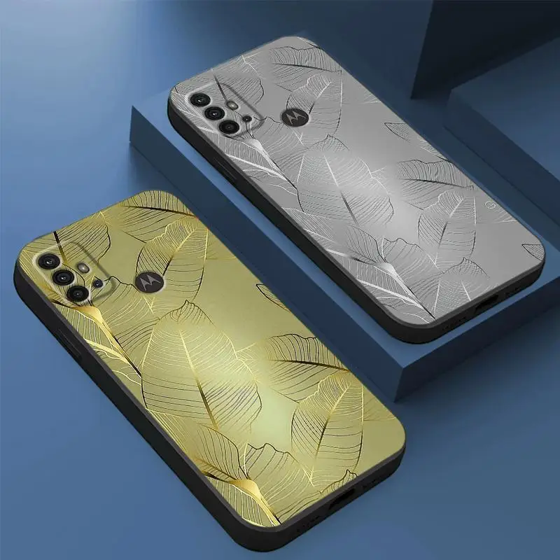 Puzdro na kvetinový telefón pre Motorola Moto G9 Plus Play Power G200 Edge 20 Pro Lite 30 Pro 30 NEO 40 Pro One Fusion Plus TPU Soft