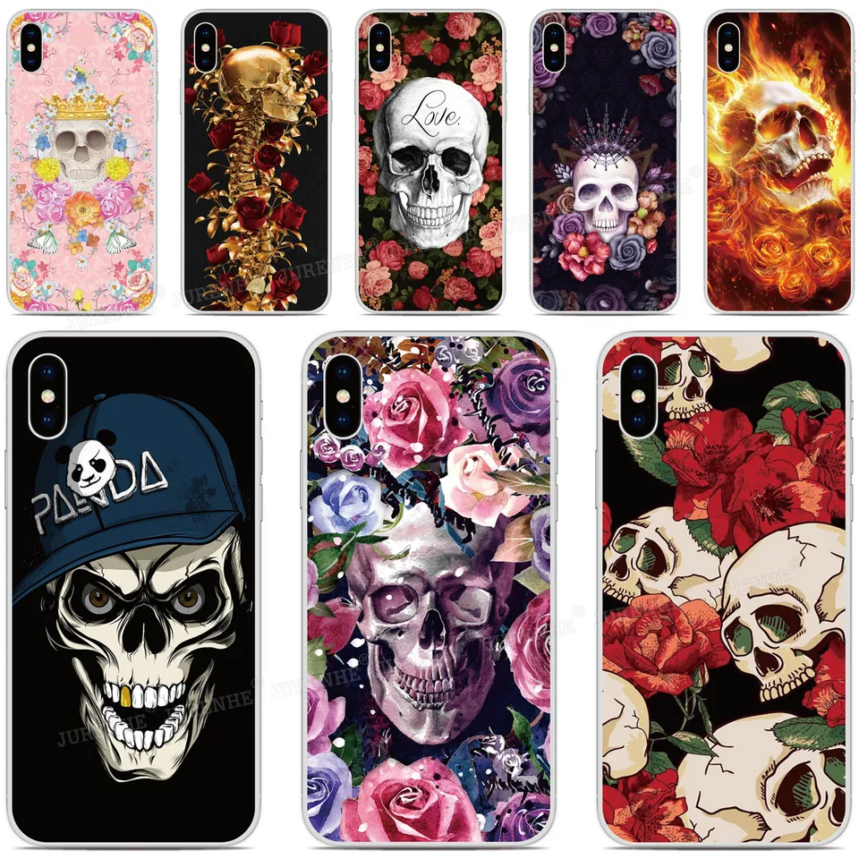 Puzdro na kvetinu lebky pre Google Pixel 9a 9 8 8a 7 6 Pro 7a 6a 5a 5 4 3 2 4a 4g 5g 3a xl 5xl 4xl 2xl 3xl Soft Soft zadný kryt