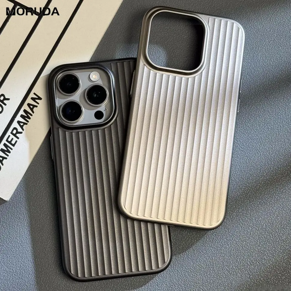 Puzdro na luxusné pokovovacie pruhy pre iPhone 13 14 Pro 15 Pro Max Ultra tenké matné kryt