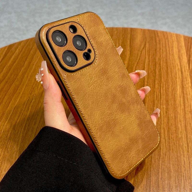 Puzdro na luxusnú kožu pre iPhone 16 15 14 13 12 11 Pro Max 16pro 15Pro 14Pro 13Pro iPhone15 iPhone14 iPhone16 iPhone13 obál