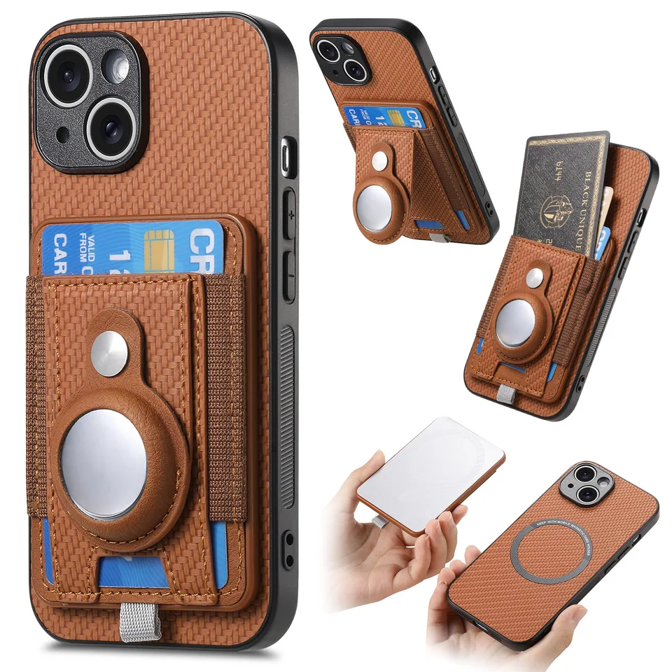 Puzdro na magnetický držiak pre Redmi K70E K70 K60 K50 Ultra K40 Pro Plus K40S Bezdrôtové nabíjanie Koža Odnímateľný kryt s vreckom na kartu