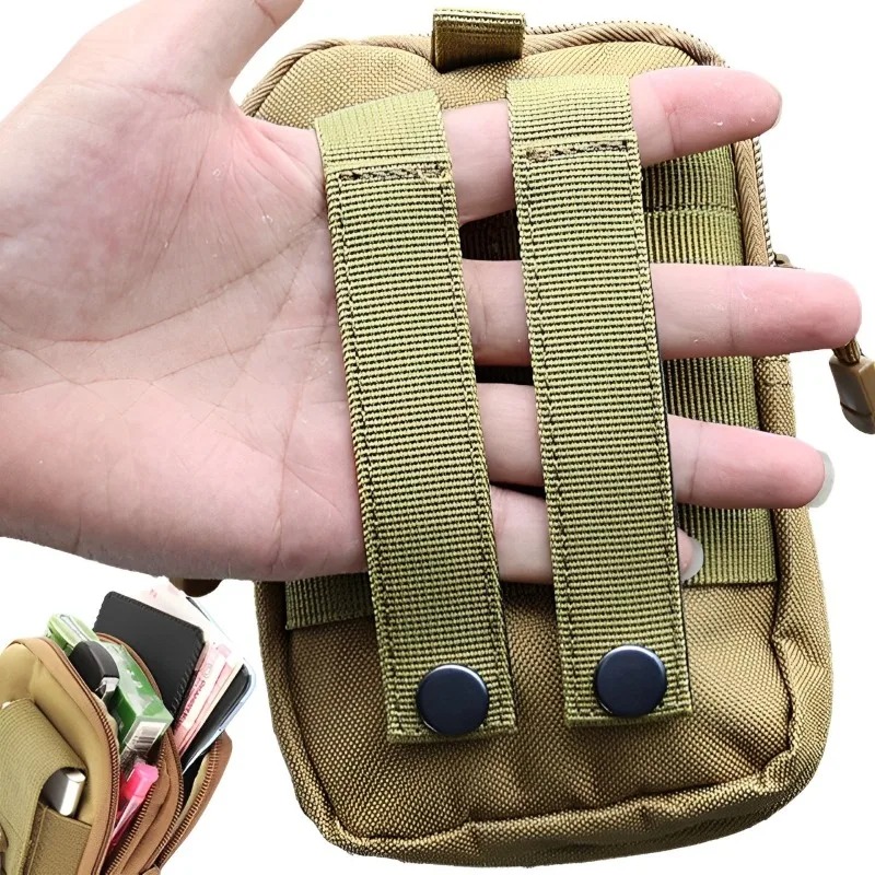 Puzdro na mobilný telefón puzdro vrecko na pás vodotesný nylonový multifunkčný príležitostný ležať pása Balíka malá taška kemping kemping outdoorový výstroj