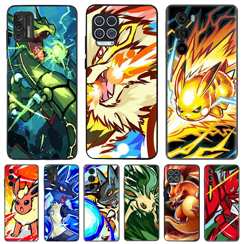 Puzdro na mäkký telefón proti kvapke pre Motorola G73 G9 G50 G51 G60 G71 5G G22 G32 G52 G72 G53 Edge 40 Pro 30 20 20 20 ELF Cool Pokemon Cover Cover Pokemon