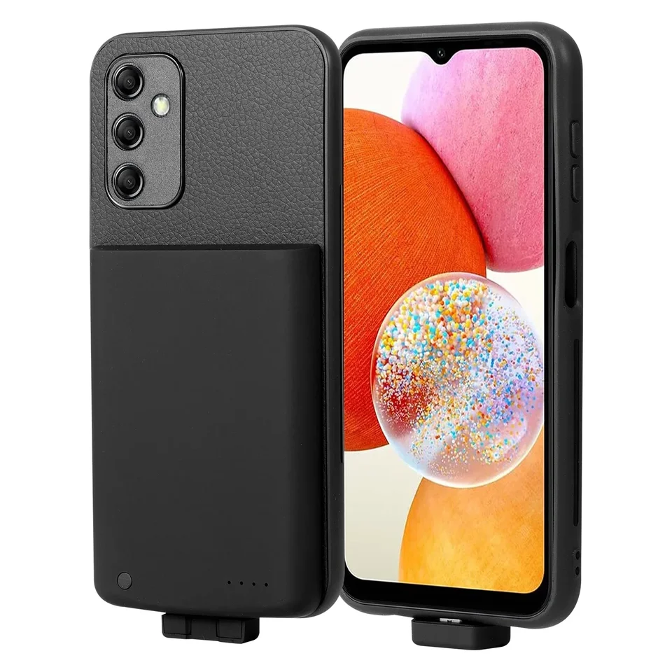 Puzdro na nabíjačku inteligentnej batérie pre Samsung Galaxy A14 5G Power Bank Externá batéria Kryt Kryt na nabíjanie náhradných batérií s puzdrom na telefón
