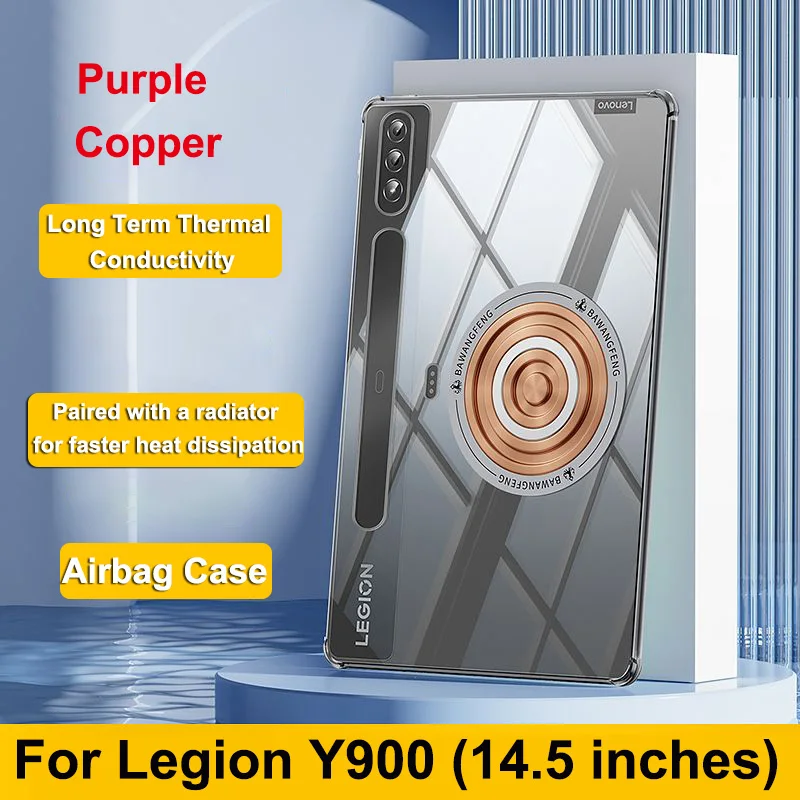 Puzdro na rozptyl tepla medi pre légie Y700 2022 Magnetický odporový odporový odporný kryt pre Leneovo Legion Y900 Shell