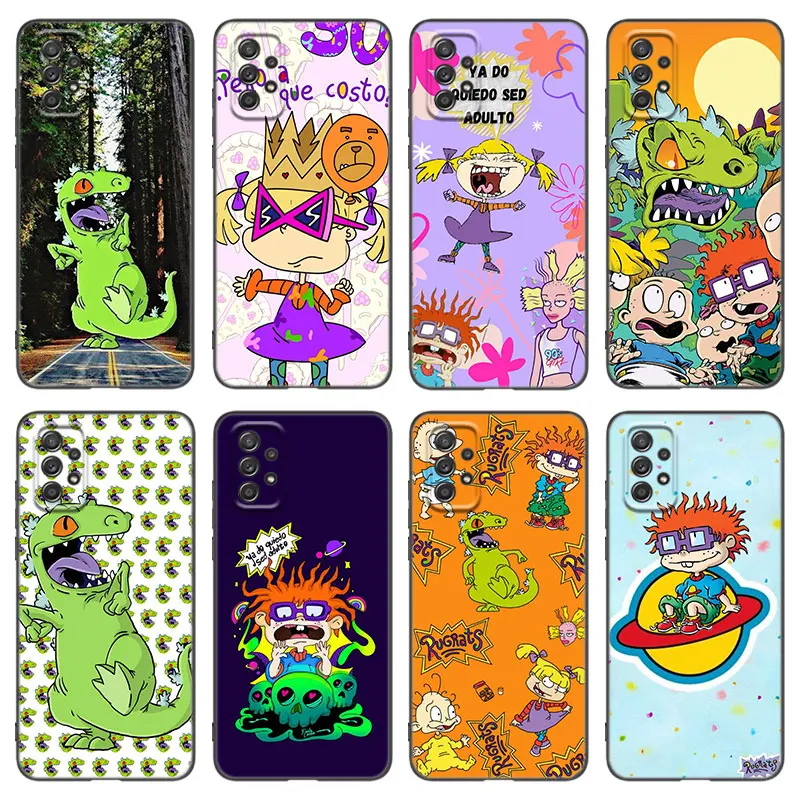 Puzdro na roztomilý telefón Anime Rugrat pre Samsung A13 A22 A24 A32 4G A33 A34 A35 A52 A53 A54 A55 A73 5G A06 A12 A14 A14 A15 A23 A51