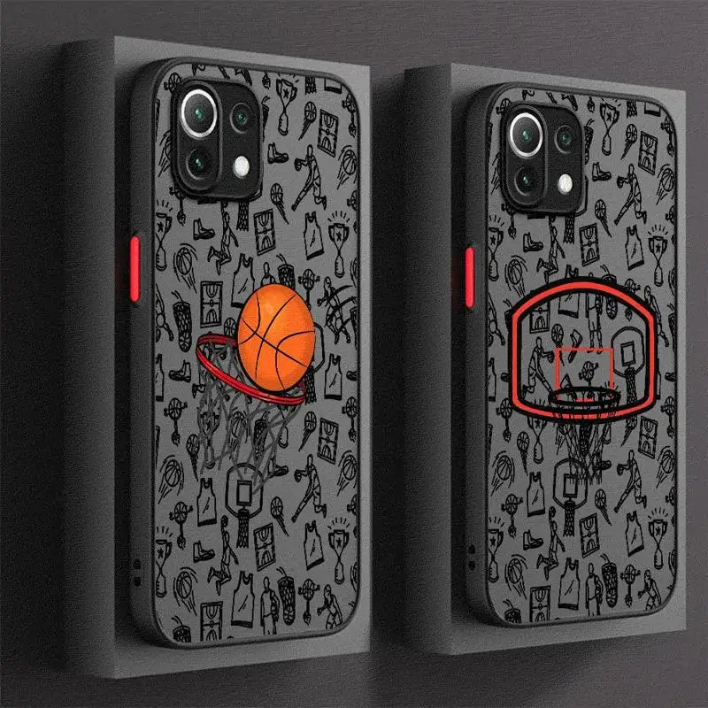 Puzdro na telefón basketbalu pre puzdro pre Xiaomi Redmi 13C12 5G 10C 12C 9 10 9a 9t 9c A1 A2 Plus K40 Pro Matte Cover