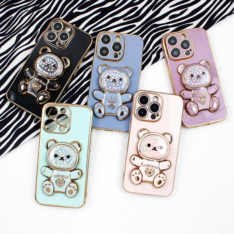 Puzdro na telefón Candy Bear Dolder pre Samsung Galaxy Note 8 9 10 Lite 20 Ultra J4 J6 Plus J2 J5 J7 Prime Neo J3 Pro 2017 Soft Cover Cover