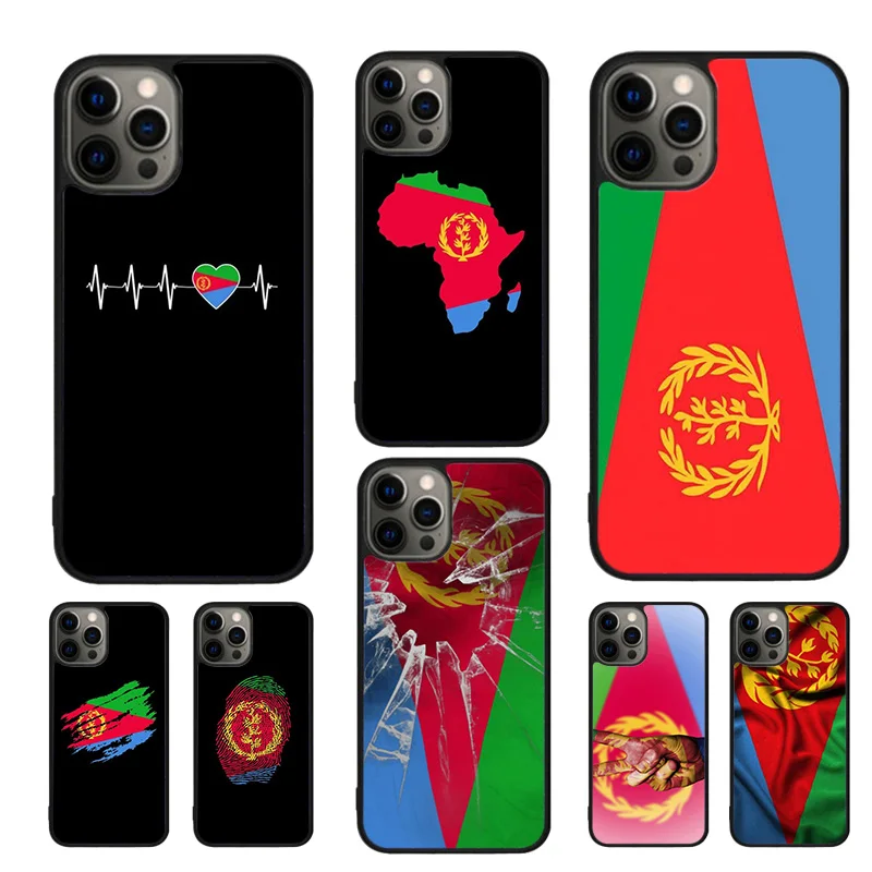 Puzdro na telefón Eritrea pre iPhone 16 15 14 11 12 13 Mini Pro xr xs Max Plus Coque Cover Shell