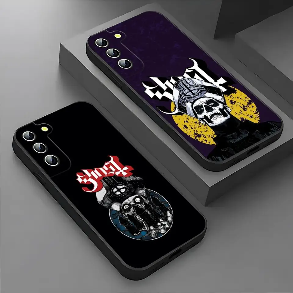 Puzdro na telefón Ghosts Band Phone pre Samsung S24 Ultra S22 S23 S20 Fe S21 Plus Galaxy A54 A34 A24 A53 M54 Poznámka 20 Zadný kryt