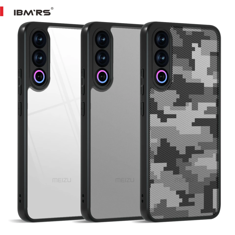 Puzdro na telefón IBMRS-Camo s dvojitým povlakom pre Meizu 21, nárazový a pokročilý ochranný obal pre mobilný telefón