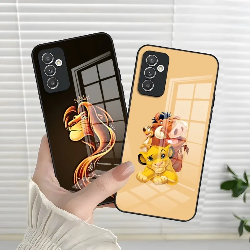 Puzdro na telefón Lion King Simba pre Samsung S23 S21 S30 S22 S20 S9 S10E Poznámka 20 10 Ultra Pro Plus Templeted Glass Cover