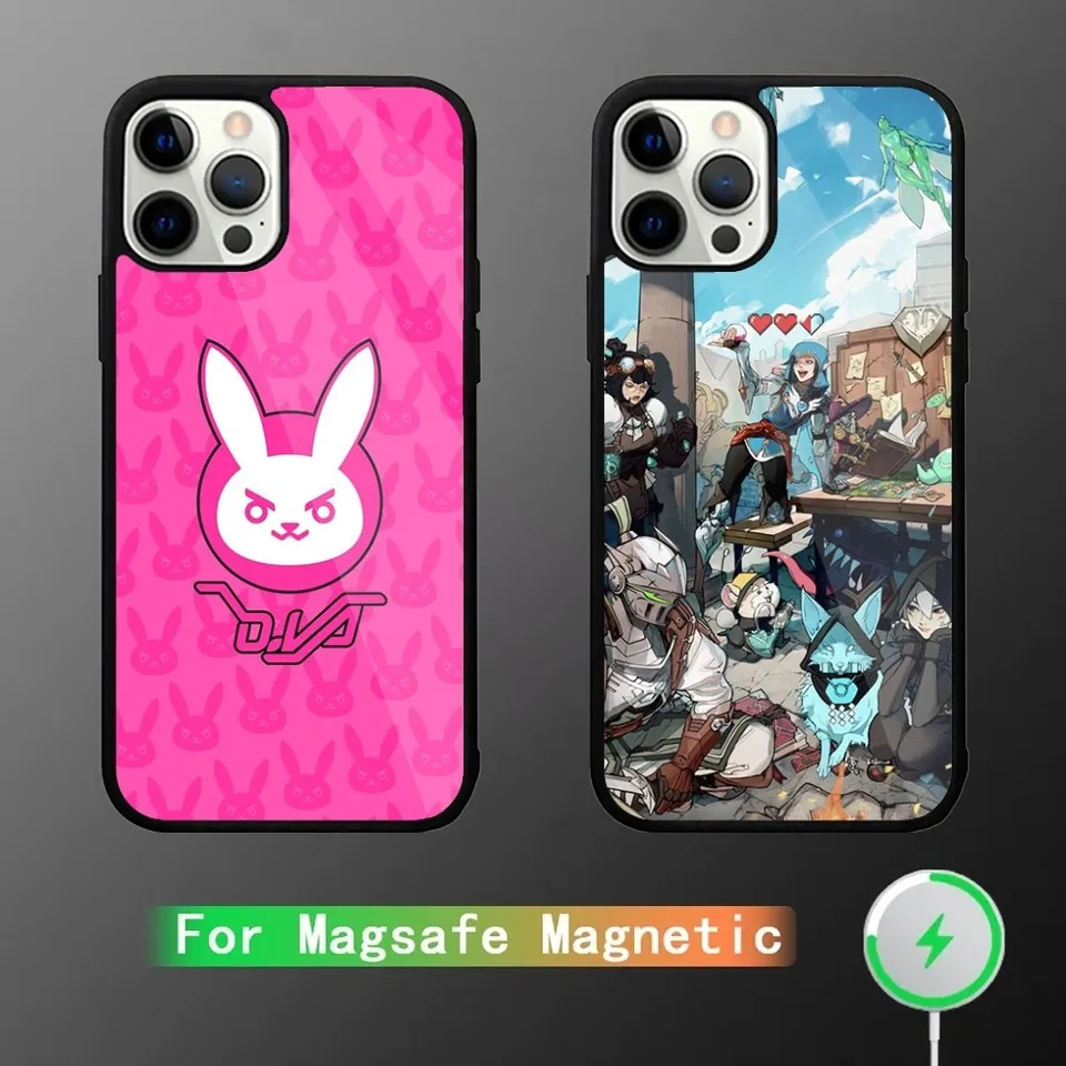 Puzdro na telefón Overwatch pre iPhone 15,14,13,12,11, Plus, Pro, Max Mini Magsafe magnetické bezdrôtové nabíjanie