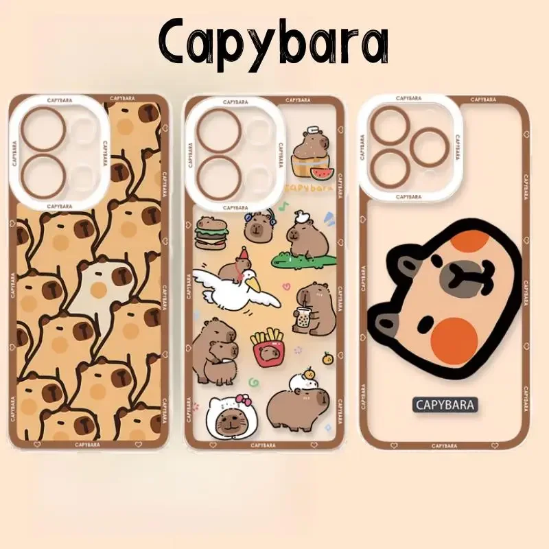 Puzdro na telefón pre Huawei Honor X9A X8B X9B X7B 90 Lite 5G Nova 7i 3i 5T 7 6 9 SE P30 Pro P40 Lite Y9 Prime 2019 Cover Cover Caphybara Soft
