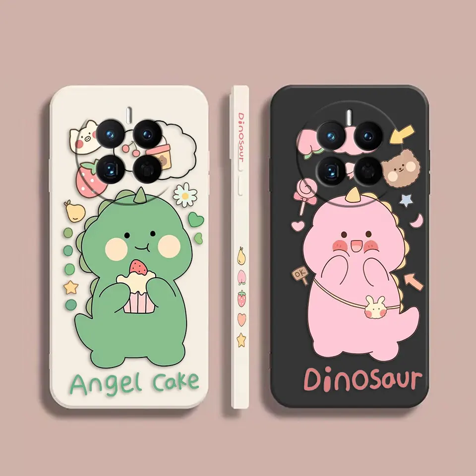 Puzdro na telefón pre Huawei mate 10 20 20x 30 40 P20 P30 P30 P50 Lite Pro Plus Silikone Case Cover Funda Coque Shell Little Dinosaurus