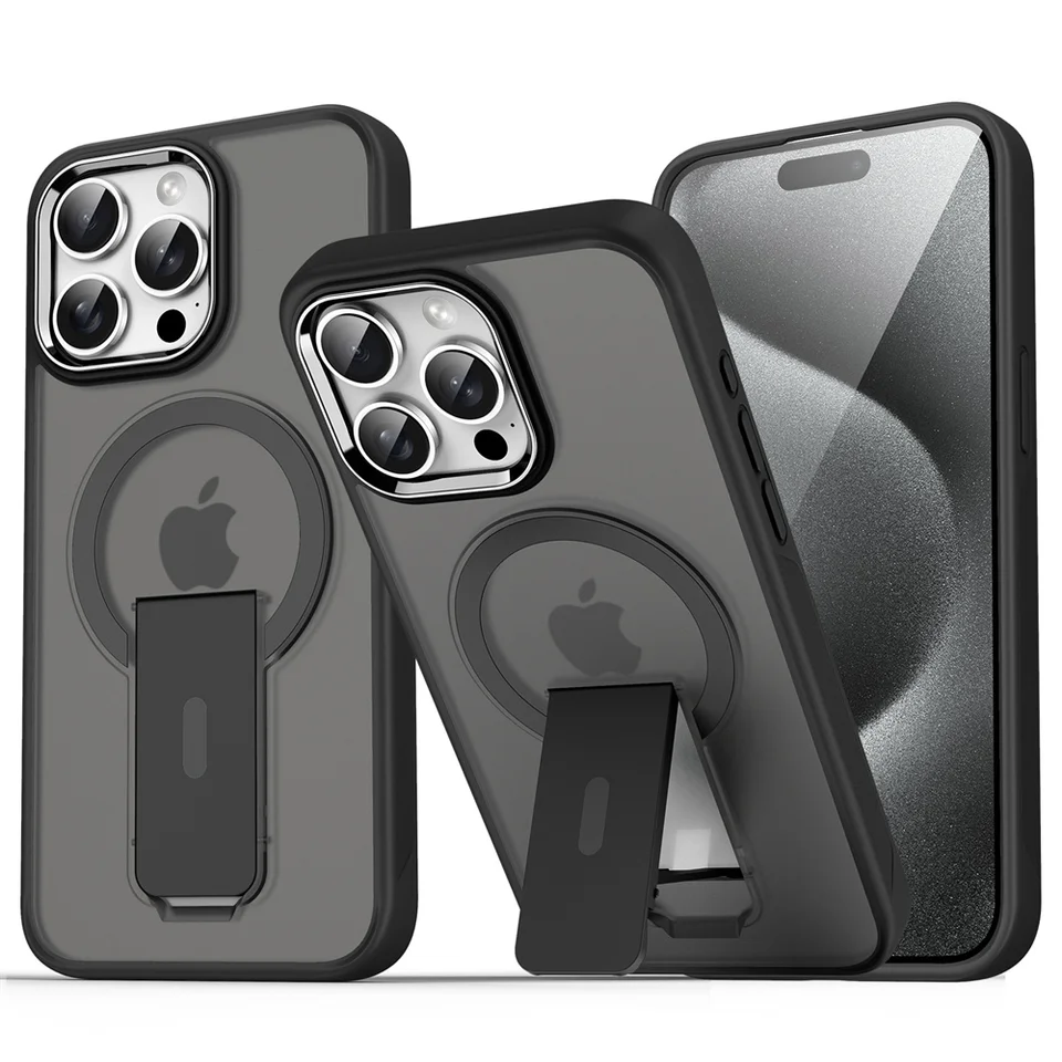 Puzdro na telefón pre iPhone 16 15 14 13 12 11 11 Pro Max Magnetic pre Magsafe Wireless Nabíjanie Matný nárazový nárazník Čistý kryt nárazníka